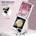 Miniatyrbild 5 av 5: Glitter Bling TPU Case Samsung Galaxy Z Flip 5 Roséguld