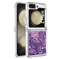 Miniatyrbild 3 av 5: Glitter Bling TPU Case Samsung Galaxy Z Flip 5 Lila