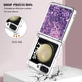Miniatyrbild 5 av 5: Glitter Bling TPU Case Samsung Galaxy Z Flip 5 Lila