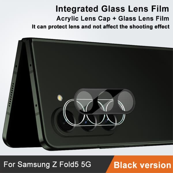 IMAK Härdat Glas Linsskydd Samsung Galaxy Z Fold 5 Svart
