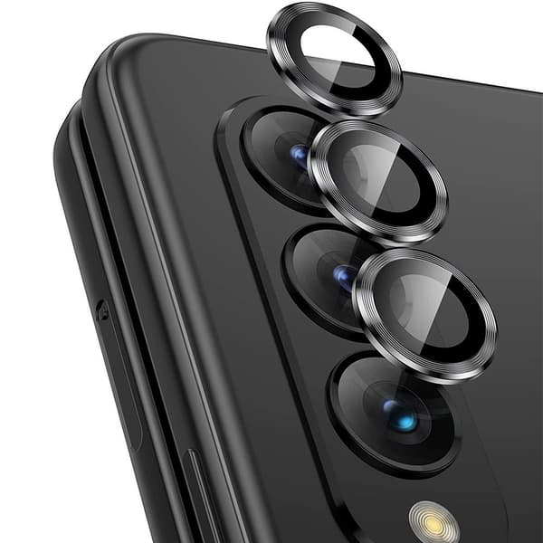 Hat Prince Härdat Glas Linsskydd Samsung Galaxy Z Fold 5 Svart