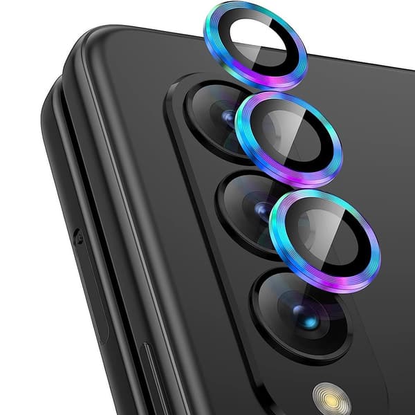 Hat Prince Härdat Glas Linsskydd Samsung Galaxy Z Fold 5 Multifärg