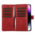 Miniatyrbild 3 av 7: Plånboksfodral Multi-Slot iPhone 15 Pro Max Röd