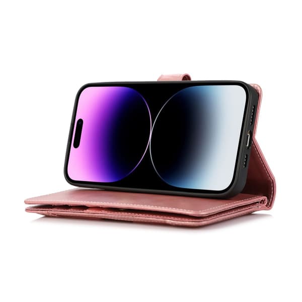 Plånboksfodral Multi-Slot iPhone 15 Pro Roséguld