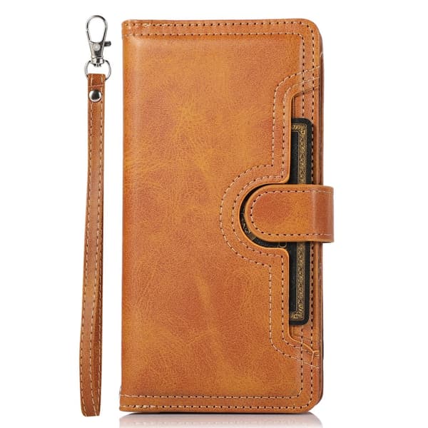 Plånboksfodral Multi-Slot iPhone 15 Cognac