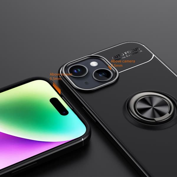 Skal Med Ringhållare iPhone 15 Svart