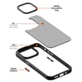 Miniatyrbild 5 av 5: Magnetic MagSafe Skal iPhone 15 Matt Svart