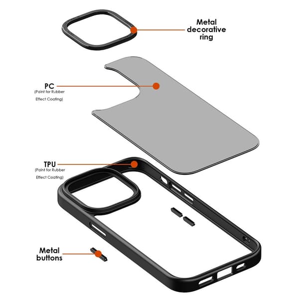 Magnetic MagSafe Skal iPhone 15 Matt Svart