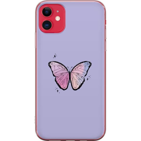 Apple iPhone 11 Gjennomsiktig deksel Fjærlett lilla