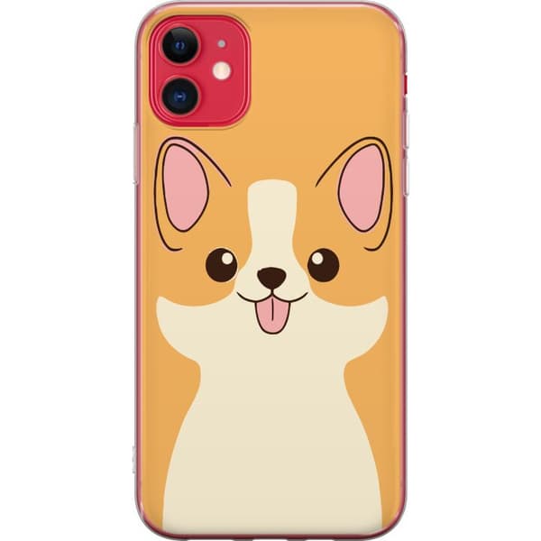 Apple iPhone 11 Läpinäkyvä kuori Corgi