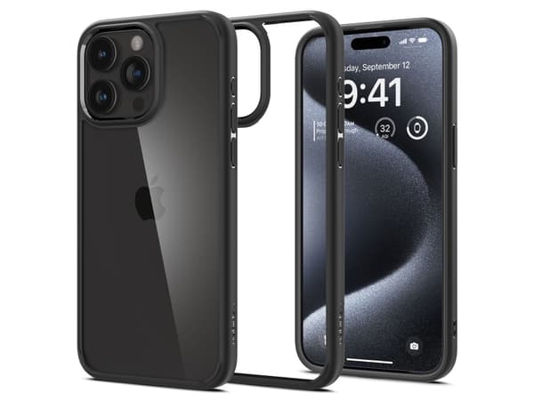 Spigen ACS06713, Suojus, Apple, iPhone 15 Pro, 15,5 cm (6.1"), Musta