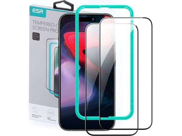 Szkło hartowane ESR Tempered Glass na iPhone 15 Pro - sort 2 szt.