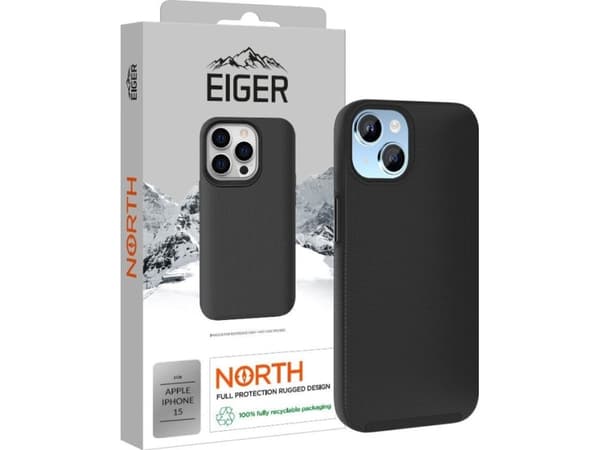EIGER EGCA00467 Matkapuhelimen suojakuori 15,5 cm (6,1") Cover Black (EGCA00467)