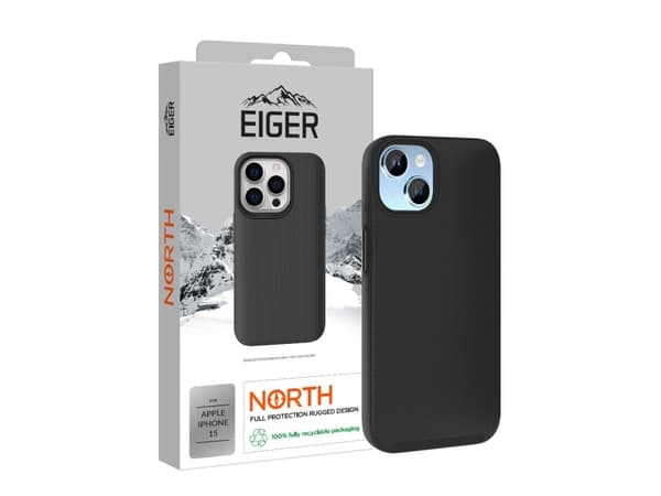 EIGER EGCA00467 Matkapuhelimen suojakuori 15,5 cm (6,1") Cover Black (EGCA00467)