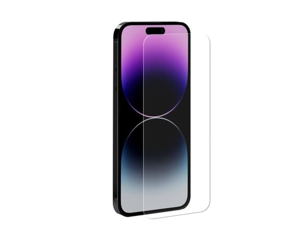 EIGER Mountain Glass Clear, Apple, iPhone 15/15 Pro, stötsäker, slagtålig, reptålig, transparent, 1 st
