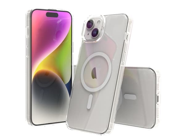 Screenor - Baksidedeksel for mobiltelefon - MagSafe-samsvar - termoplast-polyuretan (TPU) - gjennomsiktig - for Apple iPhone 15 Plus