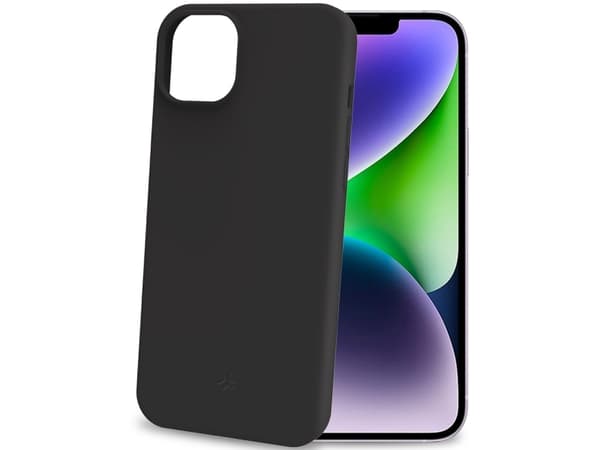 Celly PLANET - Baksidesskydd för mobiltelefon - termoplastisk polyuretan (TPU) - svart - för Apple iPhone 15 Plus