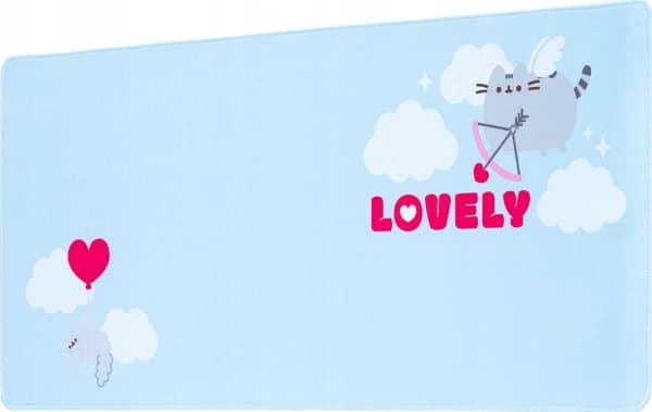 Pusheen - XXL spill-/skrivebordsmatte fra Purrfect Love-kolleksjonen (80 x 35 cm)