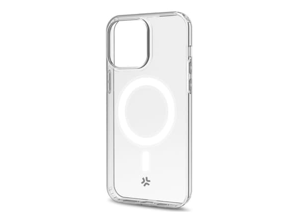 Celly GelskinMag - Baksidedeksel for mobiltelefon - MagSafe-samsvar - polykarbonat, termoplast-polyuretan (TPU) - gjennomsiktig - for Apple iPhone 15