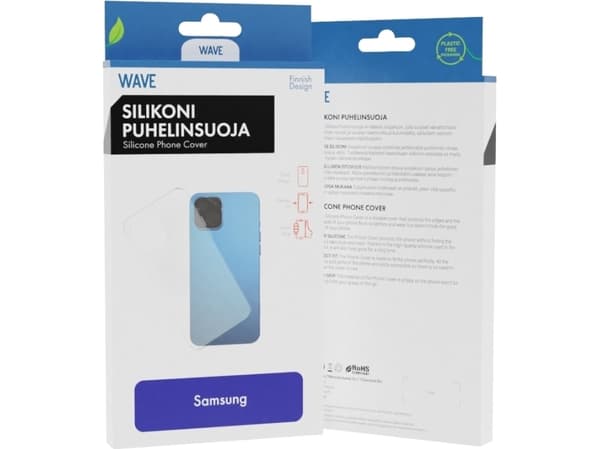 Wave silikondeksel, Samsung Galaxy S22 Ultra 5G, gjennomsiktig