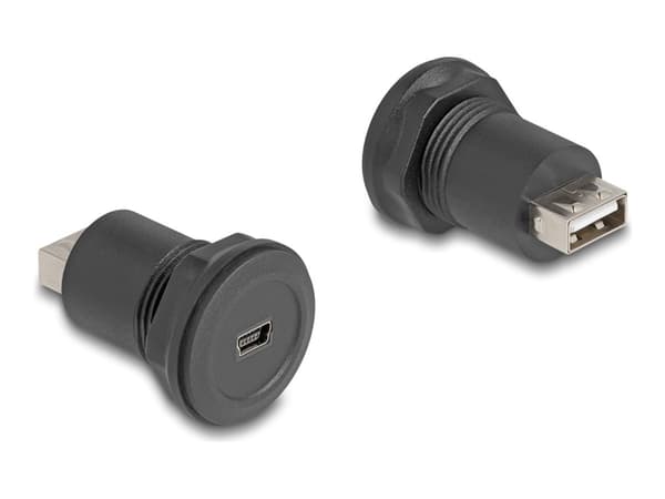 Delock - USB-adapter - USB (hunn) til mini-USB Type B (hunn) - svart