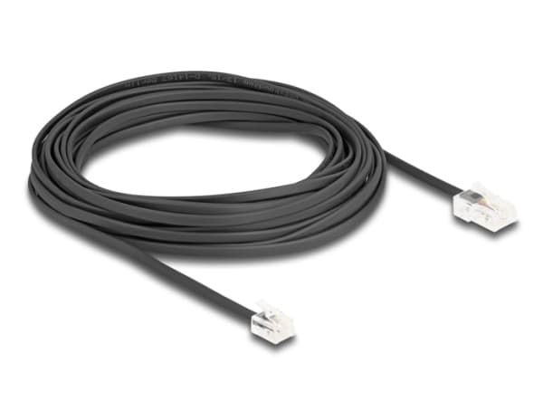Delock - Telefonkabel - RJ-45 (hann) til RJ-11 (hann) - 10 m - svart
