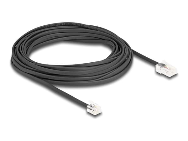 Delock - Telefonkabel - RJ-45 (hann) til RJ-11 (hann) - 10 m - svart