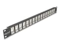 Miniatyrbilde 1 av 3: DeLOCK 66758, Rackmontering, 1U, Sort, Metall, 44 mm, 482 mm