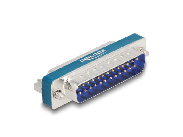 Delock HF/EMI interferensundertrykkingsfilter D-Sub 25 pins hann til hunn med lavpass induktiv