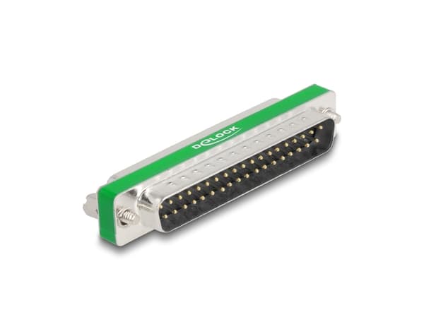 Delock HF/EMI interferensundertrykkingsfilter D-Sub 37 pins hann til hunn med lavpass kapasitiv