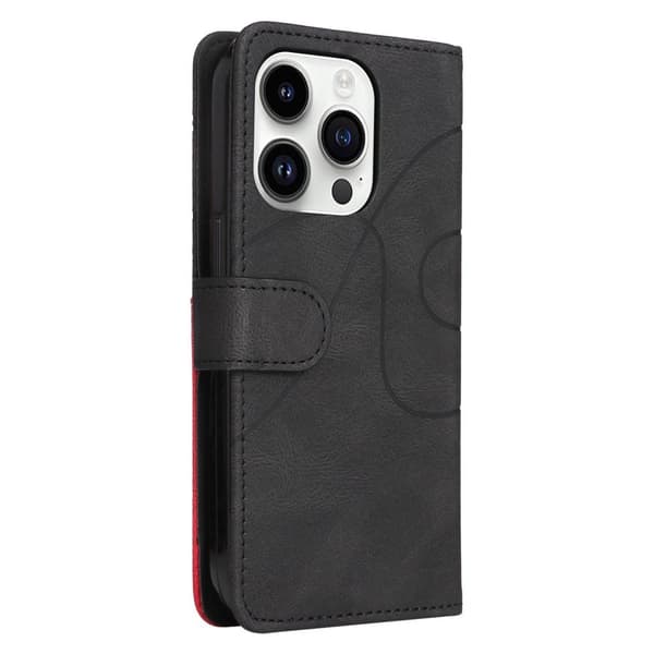 KT Lommebok-deksel til iPhone 15 Pro - Svart