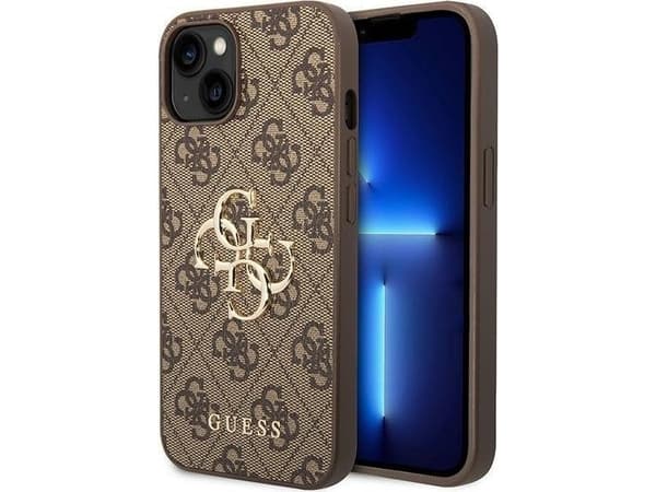 Guess GUHCP15M4GMGBR iPhone 15 Plus/ 14 Plus 6.7" brown hardcase 4G Big Metal Logo