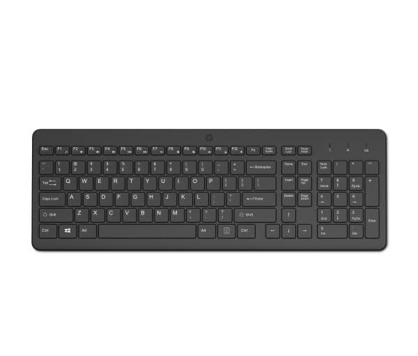 HP 220 - Tastatur - trådløs - 2.4 GHz - svart - resirkulerbar emballasje