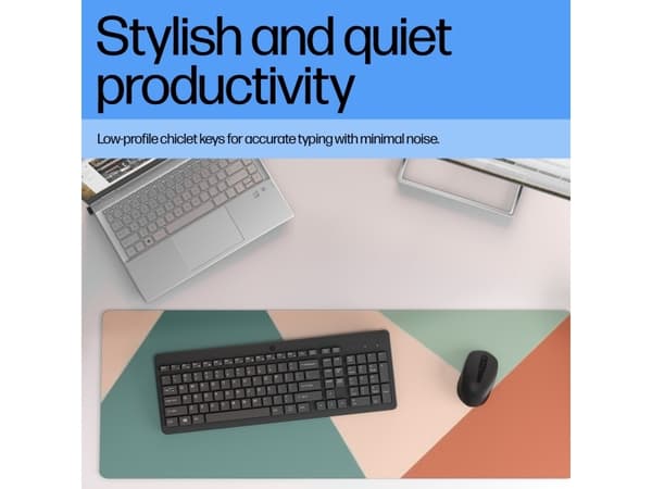 HP 220 - Tastatur - trådløs - 2.4 GHz - svart - resirkulerbar emballasje
