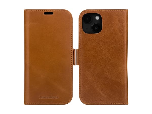 dbramante1928 Lynge, Folio-kotelo, Apple, iPhone 15, Ruskea