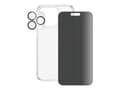 Pikkukuva 1 / 5: PanzerGlass Privacy 3-in-1-Pack iPhone 2023 6.7 Pro Max, Apple, Apple - iPhone 15 Pro Max, Asennus kuivana, Iskunkestävä, Läpinäkyvä, 1 kpl