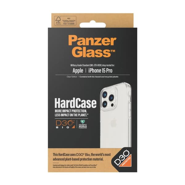 PanzerGlass™ | Kovakotelo - Takakansi - Läpinäkyvä | Apple iPhone 15 Pro