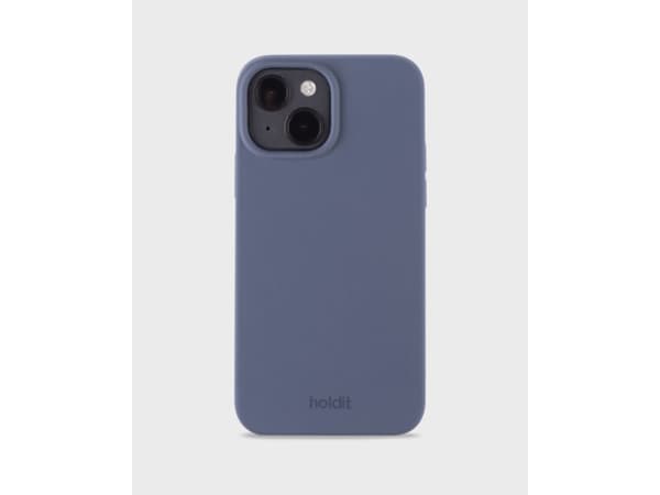 HoldIt Silicone, Omslag, Apple, iPhone 15, 15,5 cm (6.1"), Blå