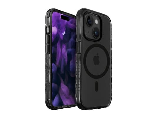 LAUT Crystal Matter X, Suojus, Apple, iPhone 15 Plus, 17 cm (6.7"), Musta, Läpinäkyvä