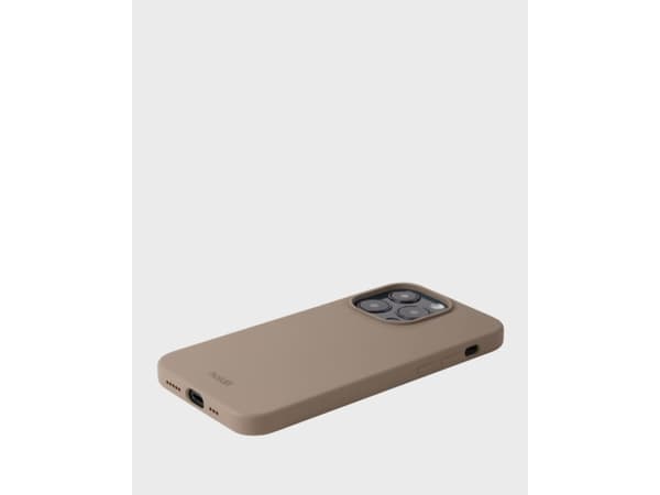 HoldIt Silicone, Omslag, Apple, iPhone 15 Pro, 17 cm (6.7"), Brun