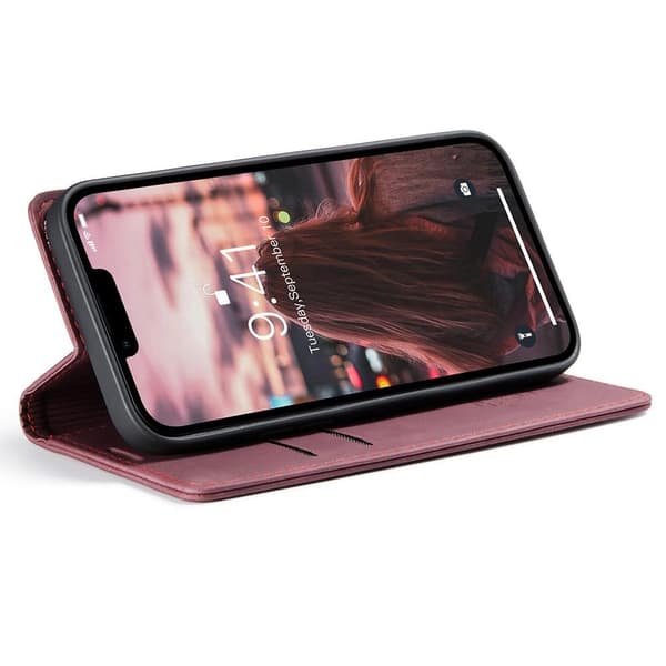 CASEME Plånboksfodral iPhone 15 - Röd