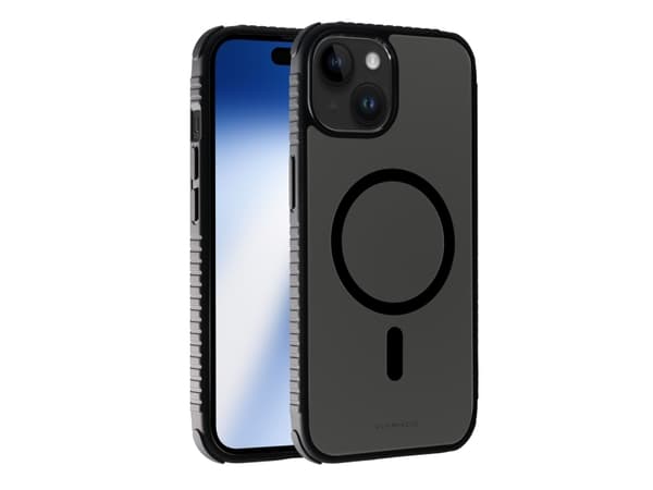 Vivanco Mag Solid Elite, Omslag, Apple, iPhone 15, 15,5 cm (6.1"), Svart, Transparent