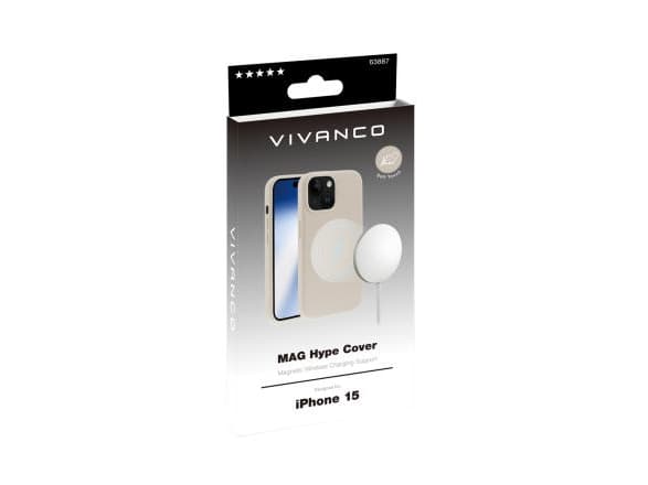 Vivanco MHCVVIPH15S Mobiltelefon backcover Apple iPhone 15 Beige