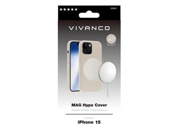 Vivanco MHCVVIPH15S Mobiltelefon backcover Apple iPhone 15 Beige