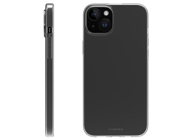 Vivanco Super Slim, Etui, Apple, iPhone 15 Plus, 17 cm (6.7"), Gjennomsiktig