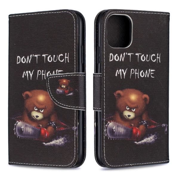 Lompakkokotelo iPhone 15 - Don't Touch My Phone