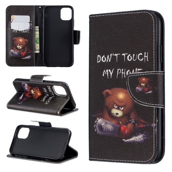 Lompakkokotelo iPhone 15 - Don't Touch My Phone