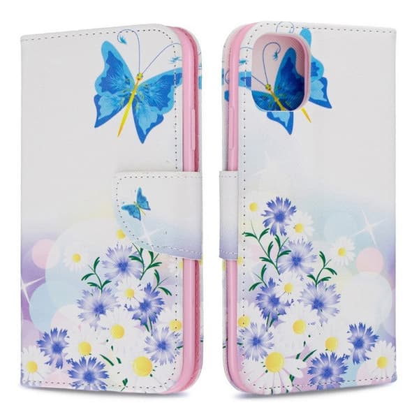 Plånboksfodral iPhone 15 – Fjärilar och Blommor