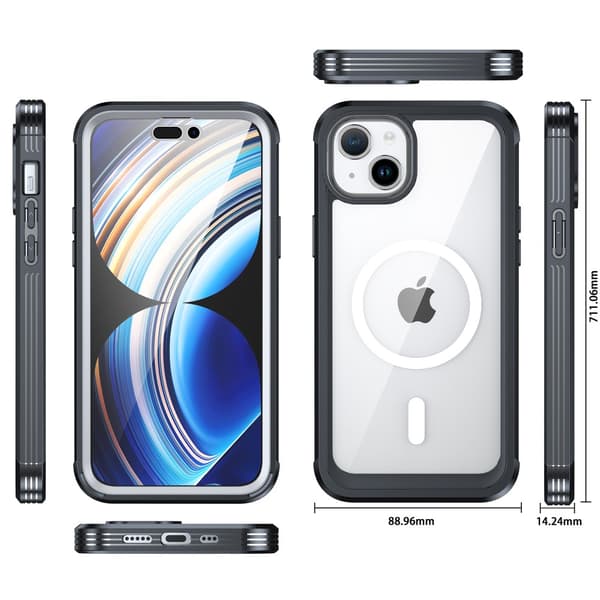 Ultra Full Protection MagSafe Case iPhone 15 Plus Black