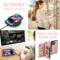 Miniatyrbild 8 av 10: CaseMe Multi-Slot 2 i 1 Plånboksfodral iPhone 15 Rosa